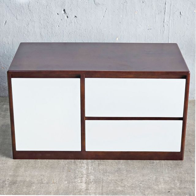 Tủ đầu giường có ngăn giấu tiền 90x45x50cm gỗ cao su TDG68068