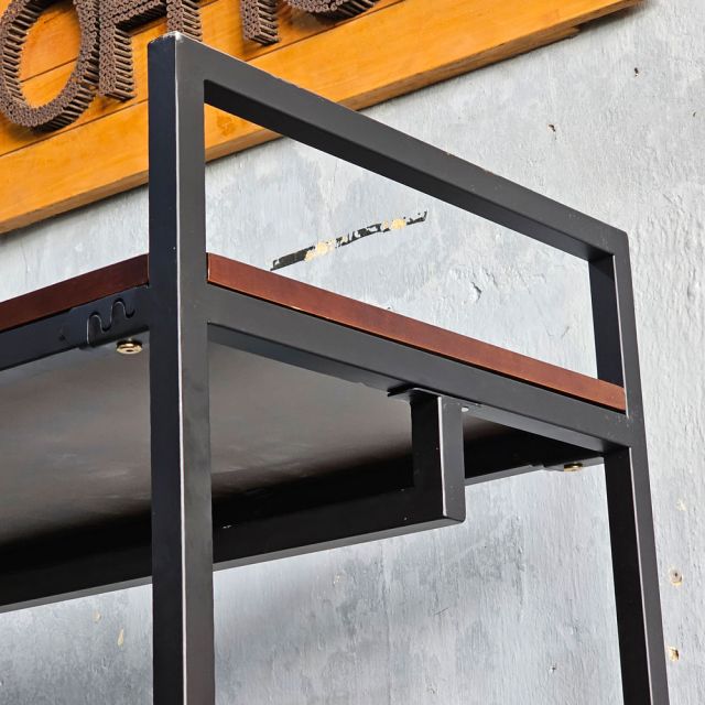 Kệ treo quần áo 140x50x200cm gỗ cao su TQA68078