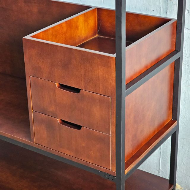 Kệ treo quần áo 140x50x200cm gỗ cao su TQA68078