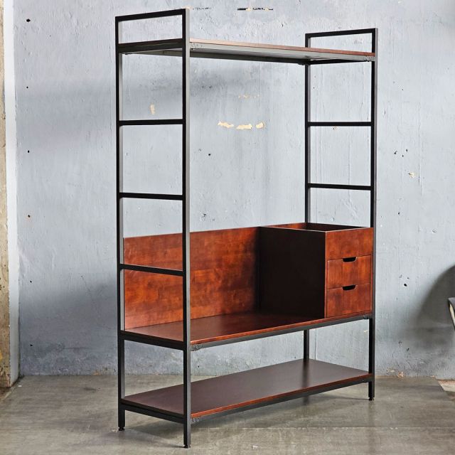 Kệ treo quần áo 140x50x200cm gỗ cao su TQA68078