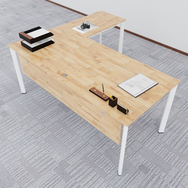 HBOV019 - Bàn chữ L 180x160 hệ Oval Concept lắp ráp HBOV019 - Bàn chữ L 180x160 hệ Oval Concept lắp ráp