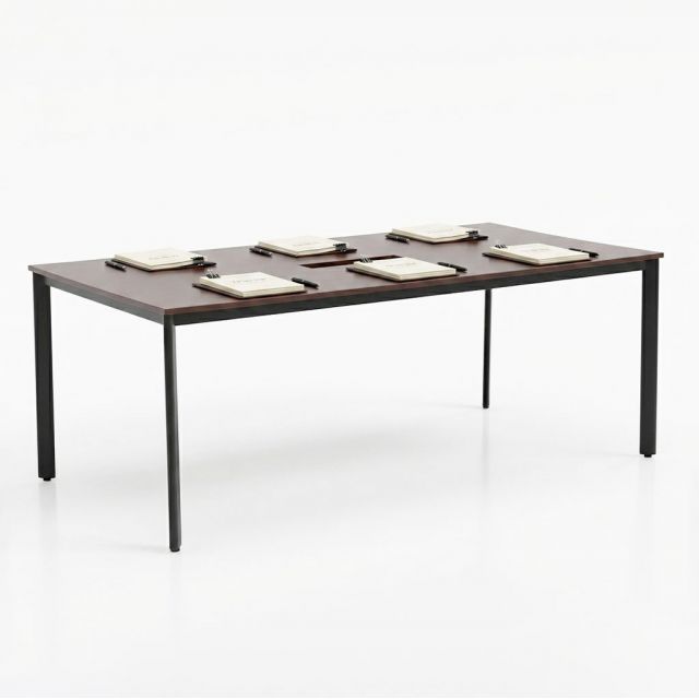 HBOV010 - Bàn họp 200x100 hệ Oval Concept lắp ráp