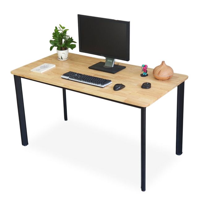Bàn làm việc 140x70cm chân sắt lắp ráp hệ Oval Concept gỗ cao su HBOV005 Bàn làm việc 140x70cm chân sắt lắp ráp hệ Oval Concept gỗ cao su HBOV005