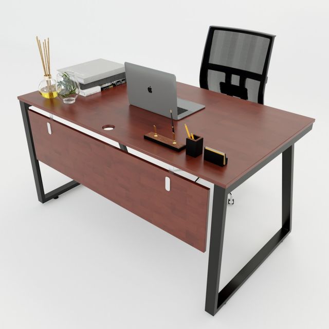 HBTH006 - Bàn làm việc 140x80 Trapeze II Concept lắp ráp