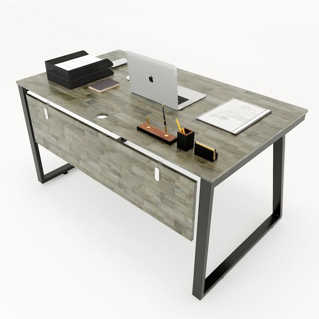 HBTH006 - Bàn làm việc 140x80 Trapeze II Concept lắp ráp