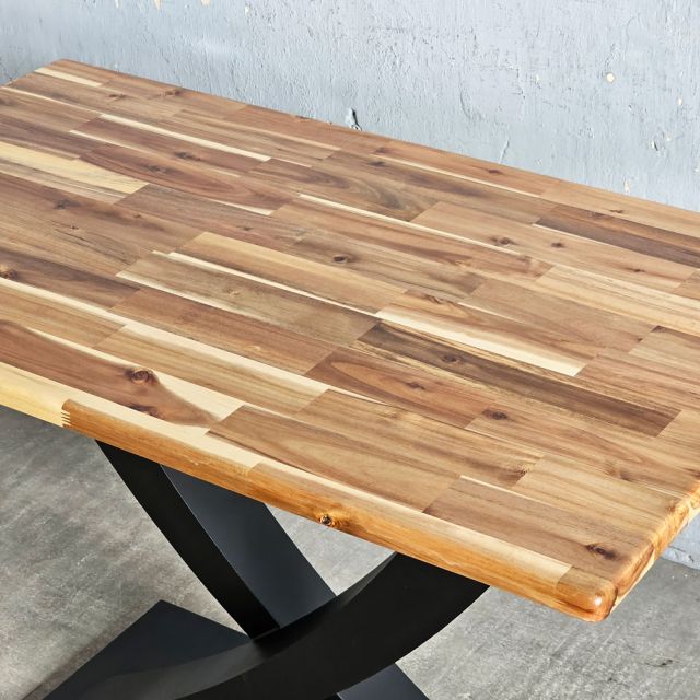 Bàn ăn chữ nhật 120x70cm gỗ tràm BA68296