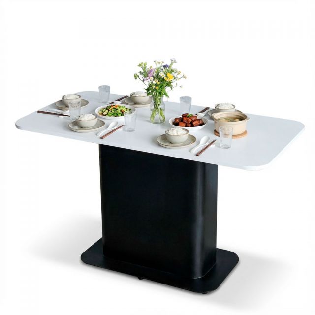 Bàn ăn chữ nhật 140x60cm gỗ cao su BA68295