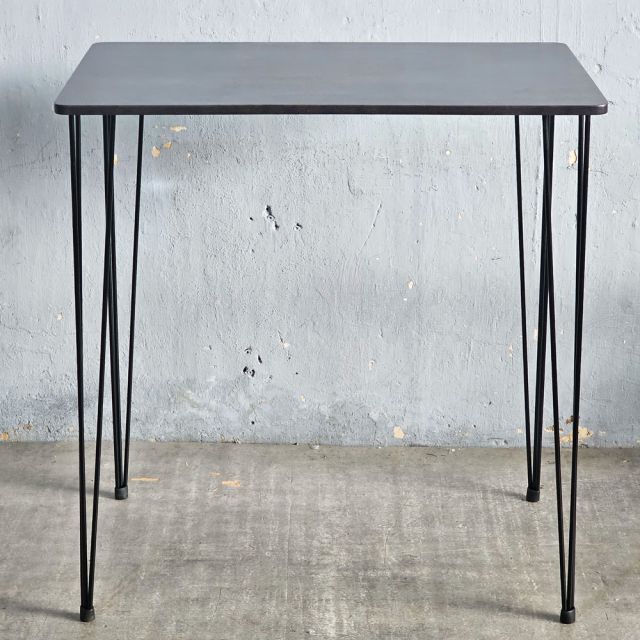 Bàn bar chữ nhật 80x60cm chân sắt Hairpin sơn tĩnh điện BB025