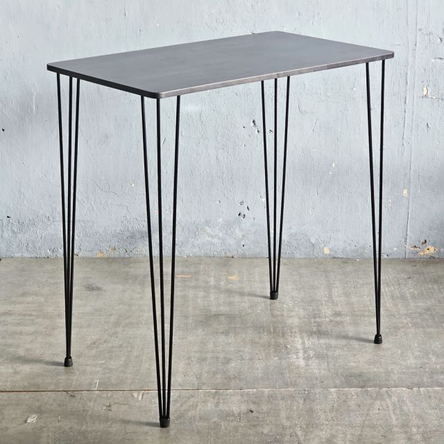 Bàn bar chữ nhật 80x60cm chân sắt Hairpin sơn tĩnh điện BB025