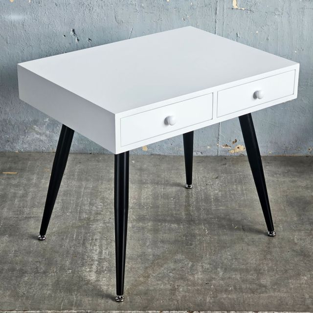 Bàn có ngăn kéo 80x60cm gỗ cao su chân CONE BD68169