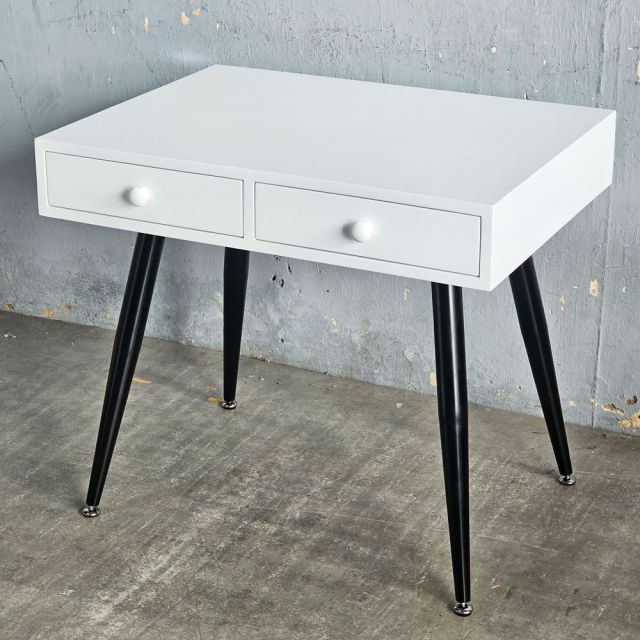 Bàn có ngăn kéo 80x60cm gỗ cao su chân CONE BD68169