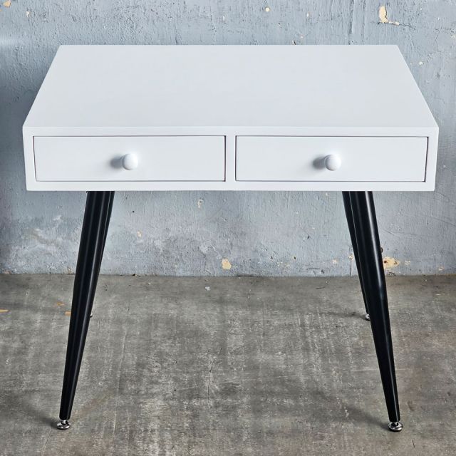 Bàn có ngăn kéo 80x60cm gỗ cao su chân CONE BD68169