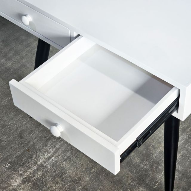 Bàn có ngăn kéo 80x60cm gỗ cao su chân CONE BD68169