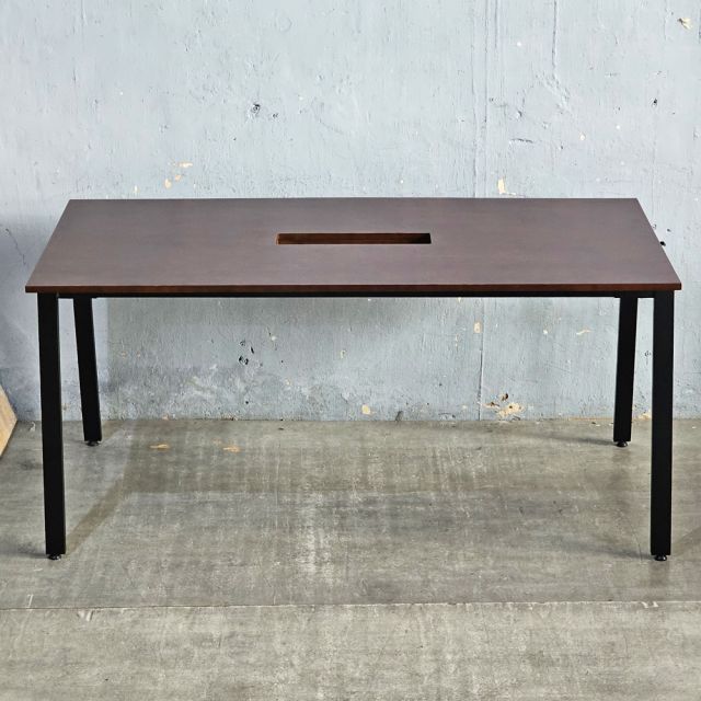 Bàn họp nhỏ 160x80cm gỗ cao su hệ Aton HBAT028