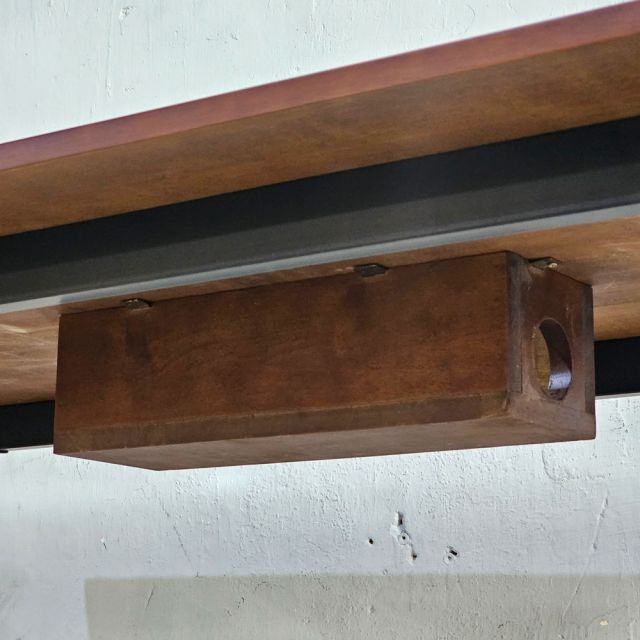 Bàn họp nhỏ 160x80cm gỗ cao su hệ Aton HBAT028