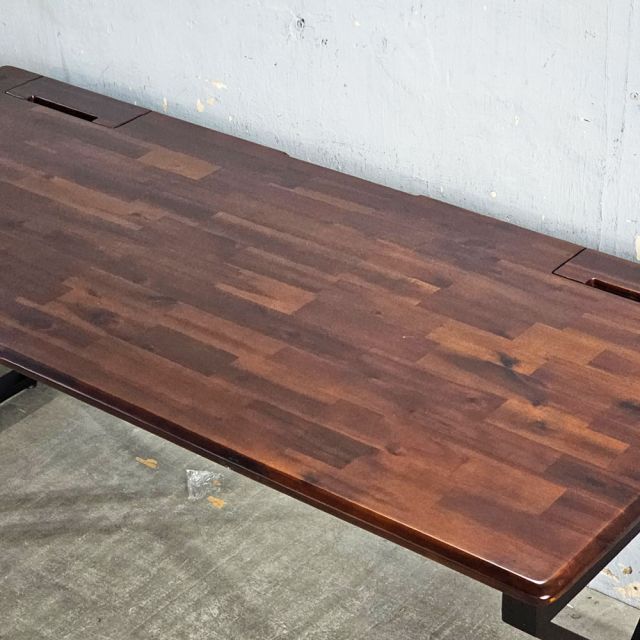 Bàn làm việc có hộp điện 180x80cm gỗ tràm ZD033