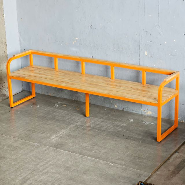 Ghế băng dài 200x45x60cm gỗ cao su GBD039