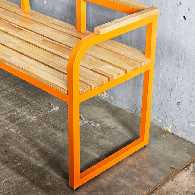 Ghế băng dài 200x45x60cm gỗ cao su GBD039