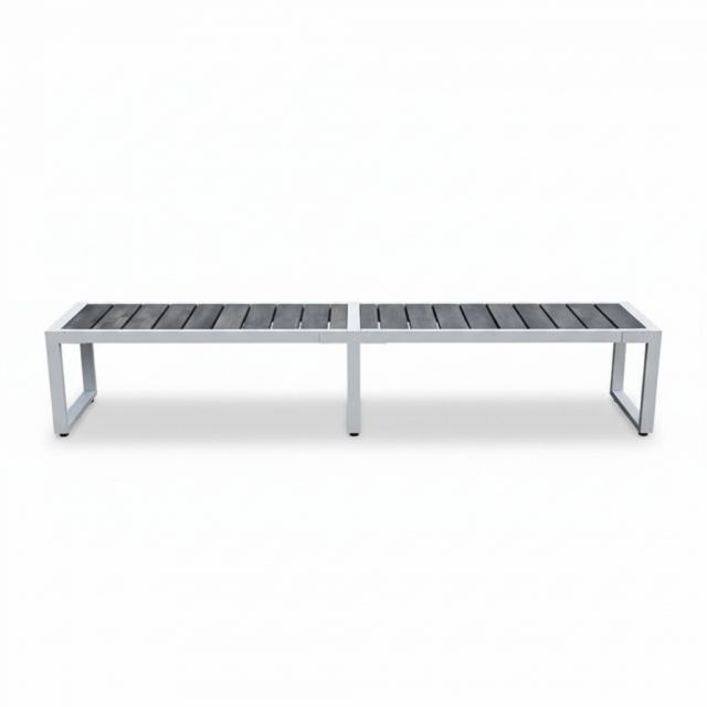 Ghế băng dài 240x40x45cm gỗ cao su chân sắt lắp ráp GBD040