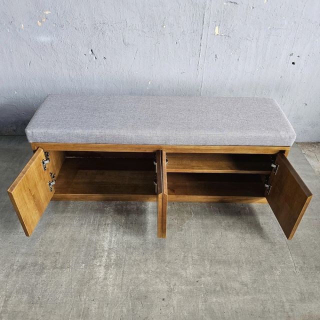 Ghế băng có hộc để giày 120x35x38cm gỗ cao su GBD069
