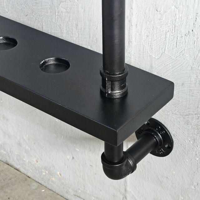 Giá để cơ bi-a ống nước 160x12.5x90cm gỗ tràm GDBD003