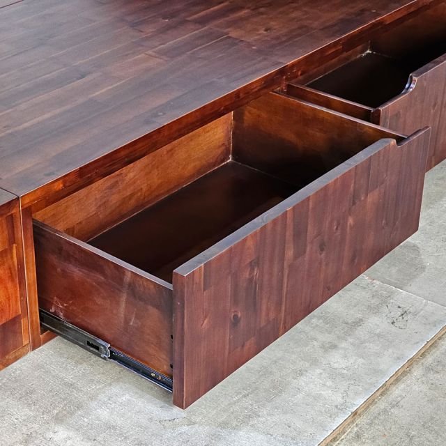 Giường ngủ 120x220x90cm gỗ tràm GN68057