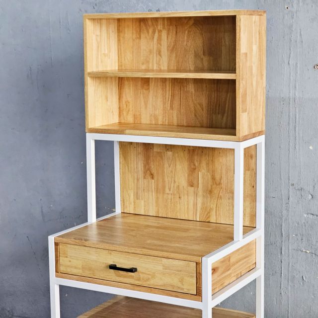 Tủ bếp đa năng 62x48x170cm gỗ cao su KB68085