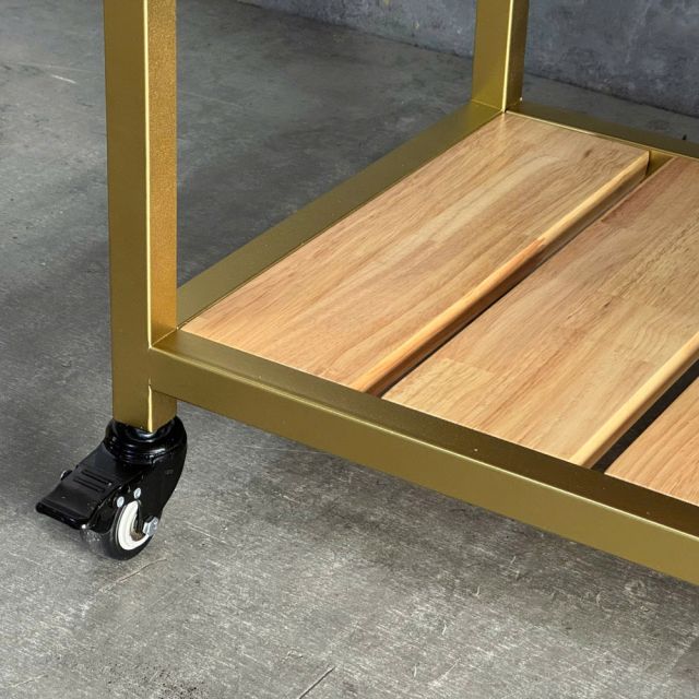 Kệ bếp di động REXO 105x45x95cm gỗ cao su KB68068