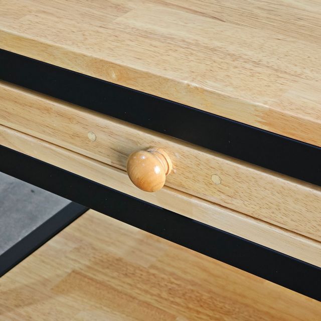 Kệ máy giặt có khay trượt 78x70x110cm gỗ cao su KMG68030