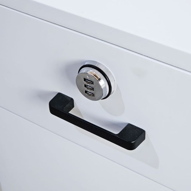 Tủ di động khóa số 80x40x65cm gỗ cao su TCN68083