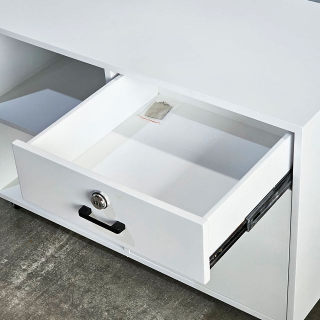 Tủ di động khóa số 80x40x65cm gỗ cao su TCN68083