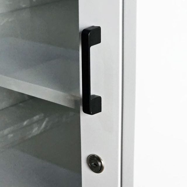 Tủ cửa kính 60x55x210cm gỗ cao su KTB68246