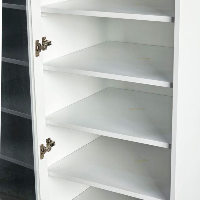 Tủ cửa kính 60x55x210cm gỗ cao su KTB68246