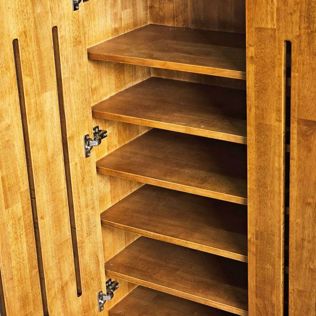 Tủ để giày dép 100x35x124cm gỗ cao su KG68108