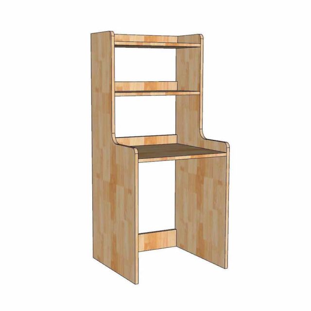 Kệ để tủ lạnh mini 50 lít 54x50x120cm gỗ cao su KTLA003