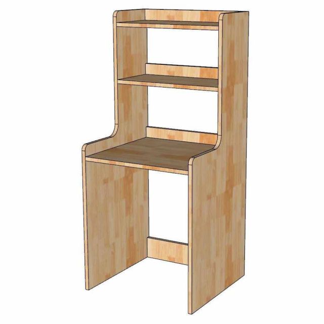 Kệ để tủ lạnh mini 50 lít 54x50x120cm gỗ cao su KTLA003