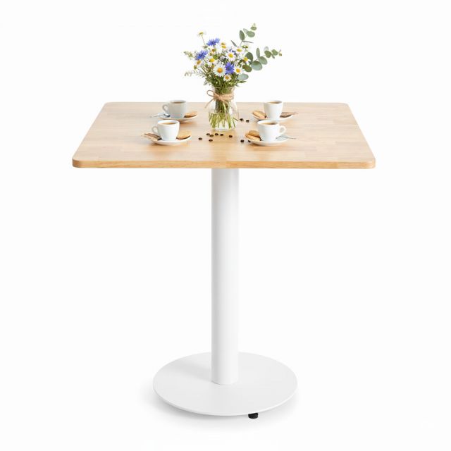 Bàn cafe vuông 70x70cm gỗ cao su CFD68287