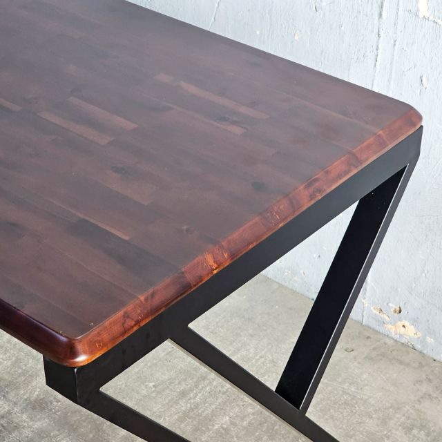 Bàn làm việc 140x70cm gỗ tràm chân chữ X đôi GD68113