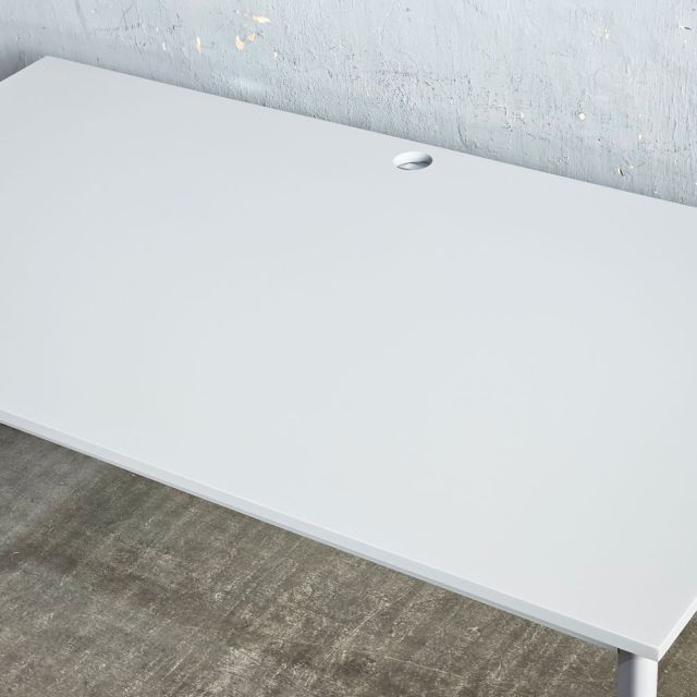 Bàn làm việc 1600x878mm gỗ cao su hệ Oval HBOV053