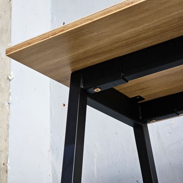 Bàn làm việc di động 140x60cm gỗ plywood chân sắt hệ bàn FOS FOS002