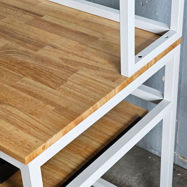 Bàn làm việc có khay đàn 120x60x180cm gỗ cao su FD68088