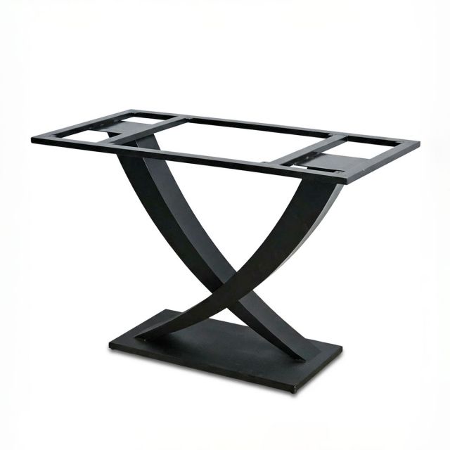 Chân sắt chữ V cho bàn ăn 120x60cm sơn tĩnh điện CHB68092