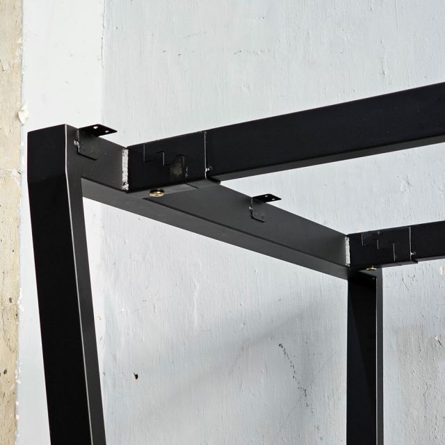 Chân bàn sắt hệ Trapez Concept 140x80 lắp ráp HCTC006