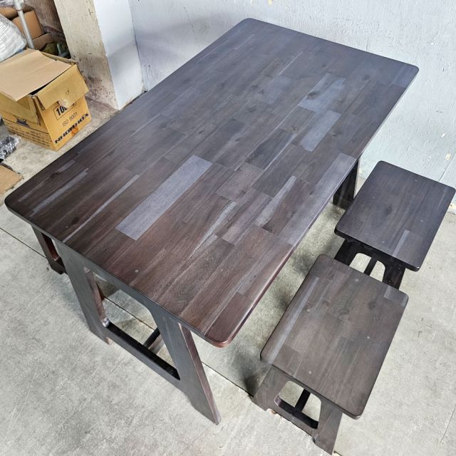 Combo bộ bàn ghế ăn gỗ tràm BBA225