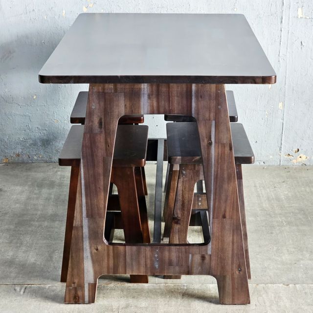 Combo bộ bàn ghế ăn gỗ tràm BBA225