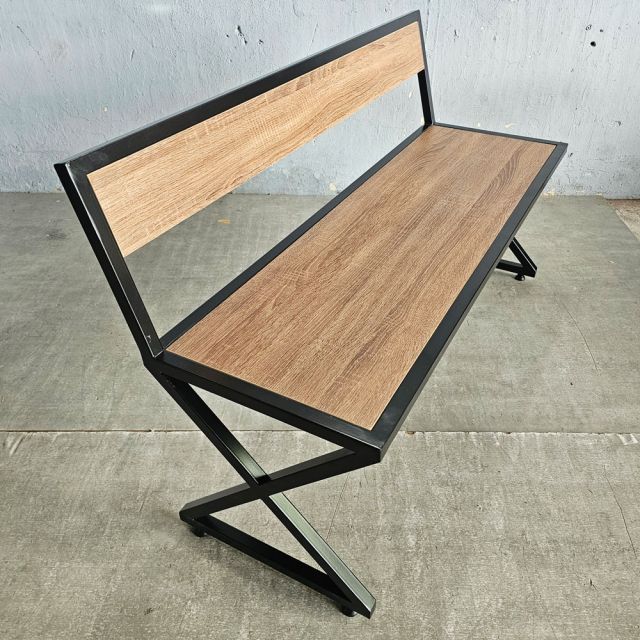 Ghế bằng dài 120x40x75cm chân sắt chữ X gỗ plywood GBD070