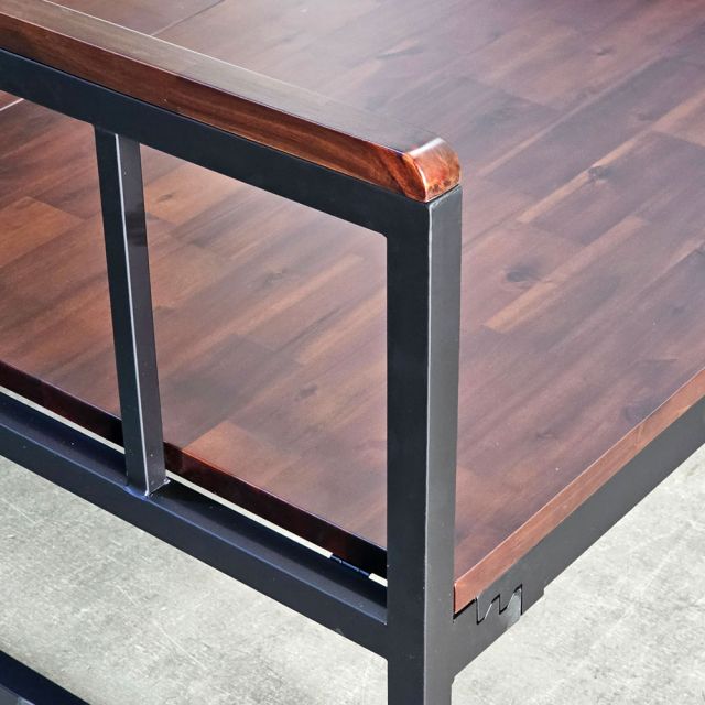 Giường ngủ lắp ráp 140x200cm gỗ tràm GN68058