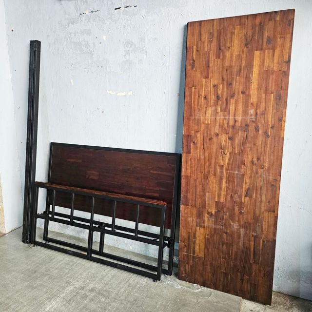 Giường ngủ lắp ráp 140x200cm gỗ tràm GN68058