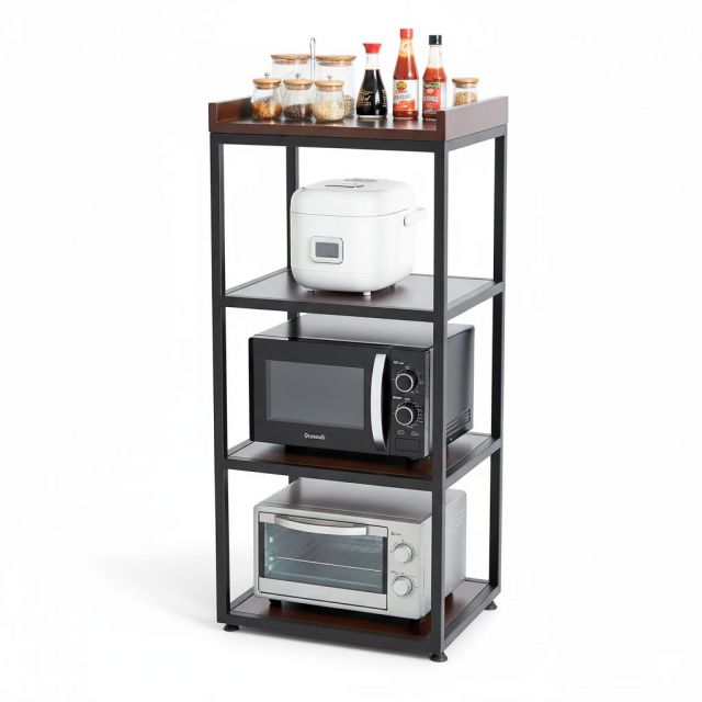 Kệ bếp 4 tầng 45x35x95cm gỗ cao su KB68088