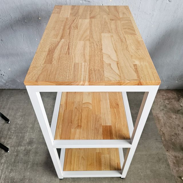 Kệ để đồ 3 tầng 70x45x88cm gỗ cao su KB68084